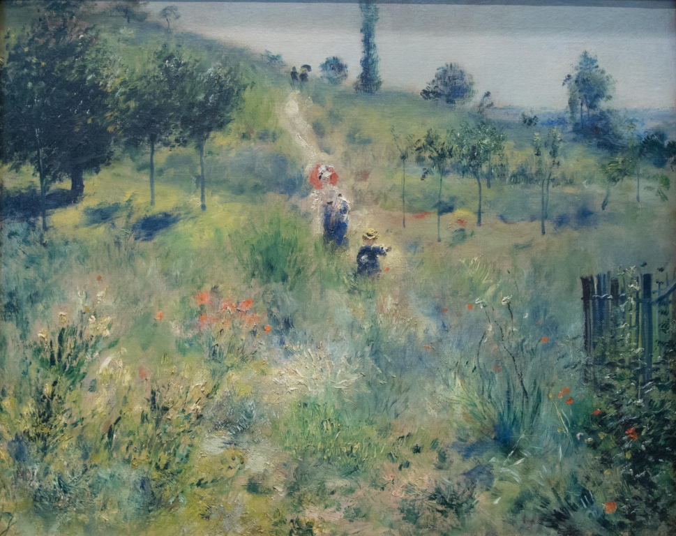 Chemin montant dans les hautes herbes Pierre Auguste Renoir